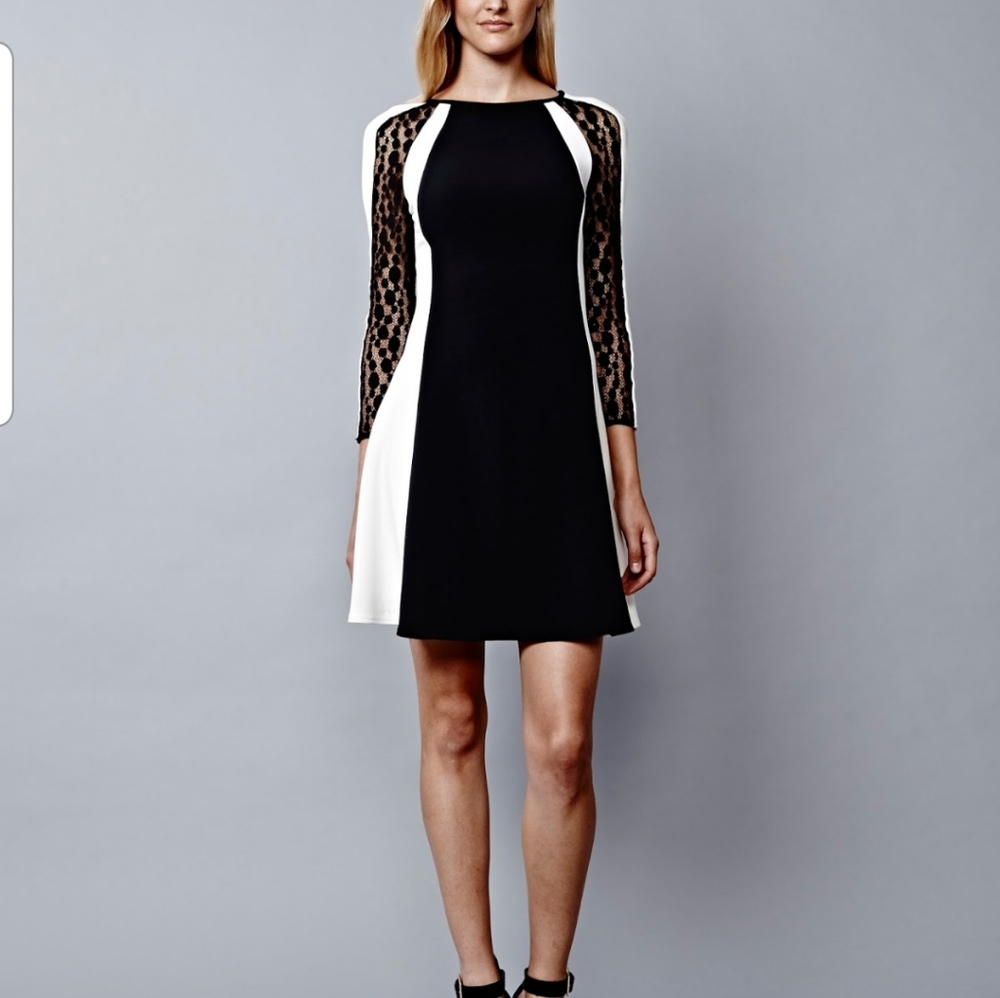 Black and white dress